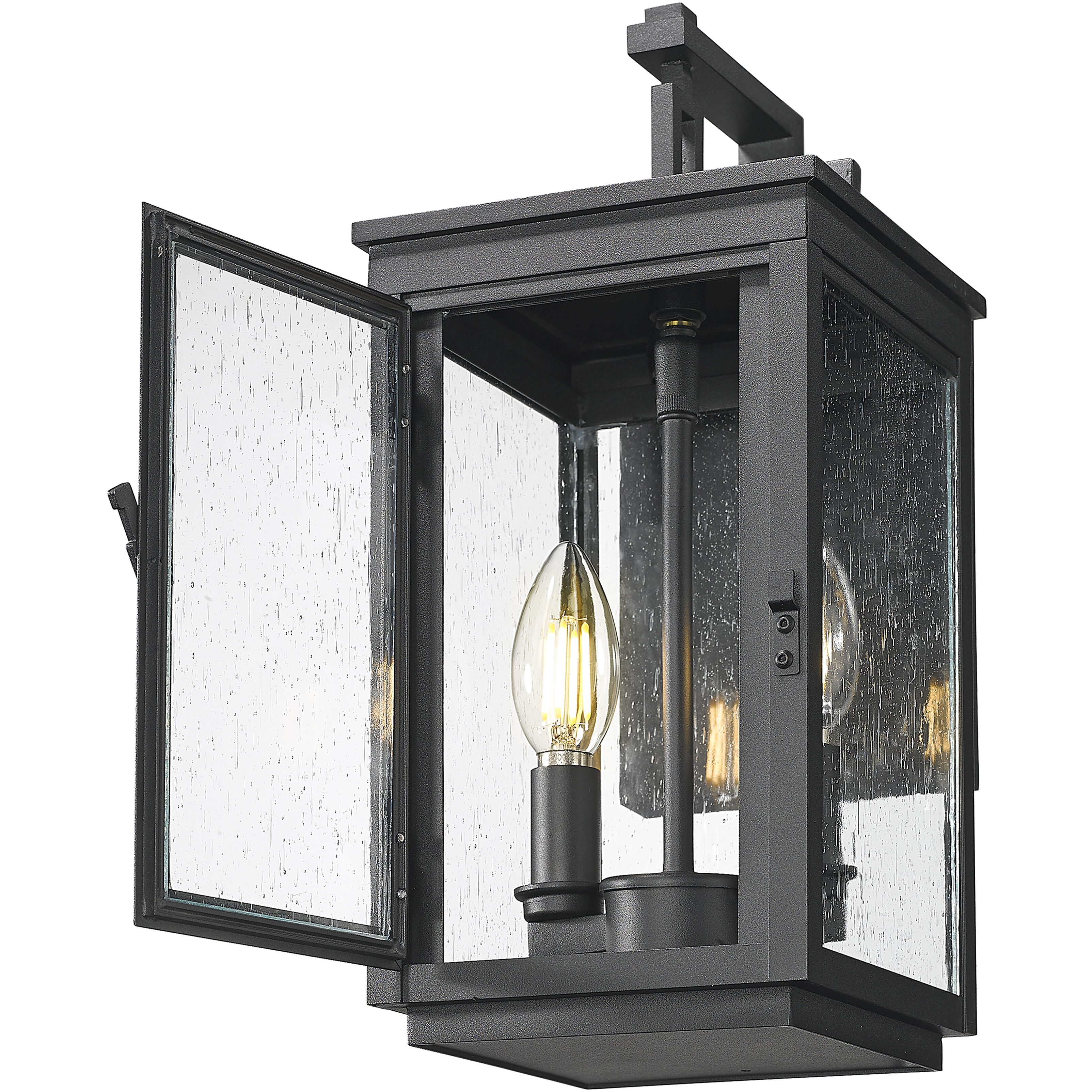 Hartwell 2 Light 13.75 inch Sand Black Outdoor Wall Light