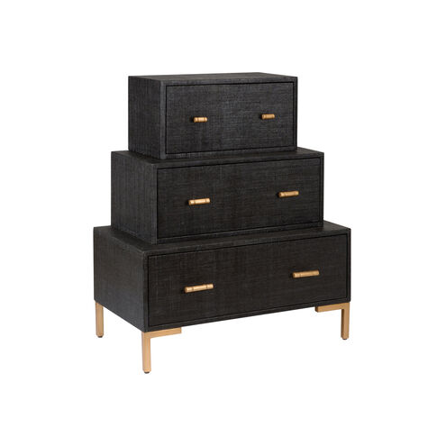 Claire Bell Black/Antique Gold Chest