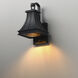 Bramwell VX 1 Light 12.75 inch Black Patina Outdoor Wall Mount