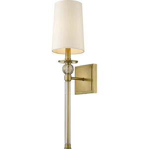 Mia 1 Light 5.5 inch Rubbed Brass Wall Sconce Wall Light