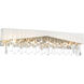 Havely 4 Light 5 inch Chrome Wall Light in White
