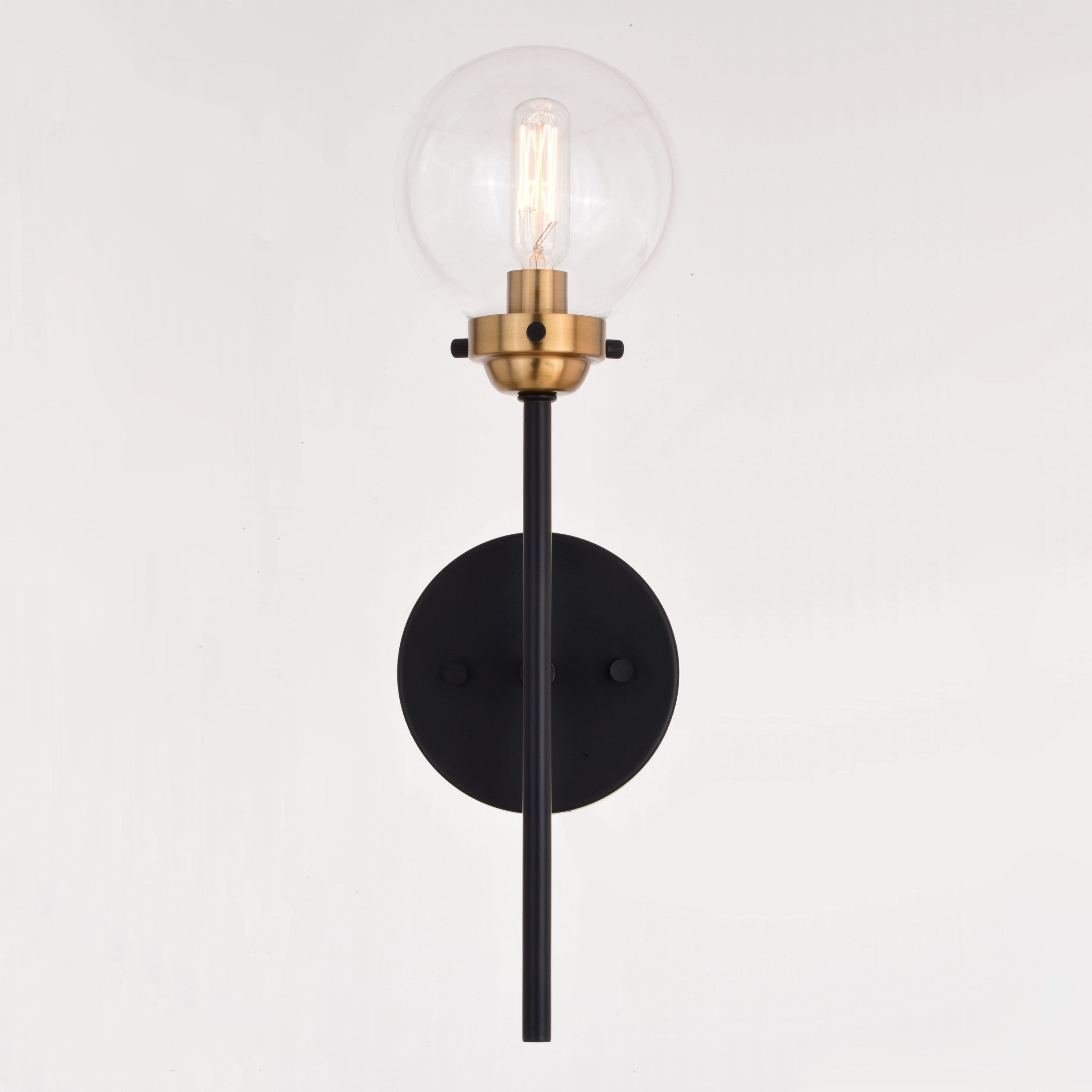 Orbit LED 5 inch Muted Brass and Oil Rubbed Bronze Wall Light in 1