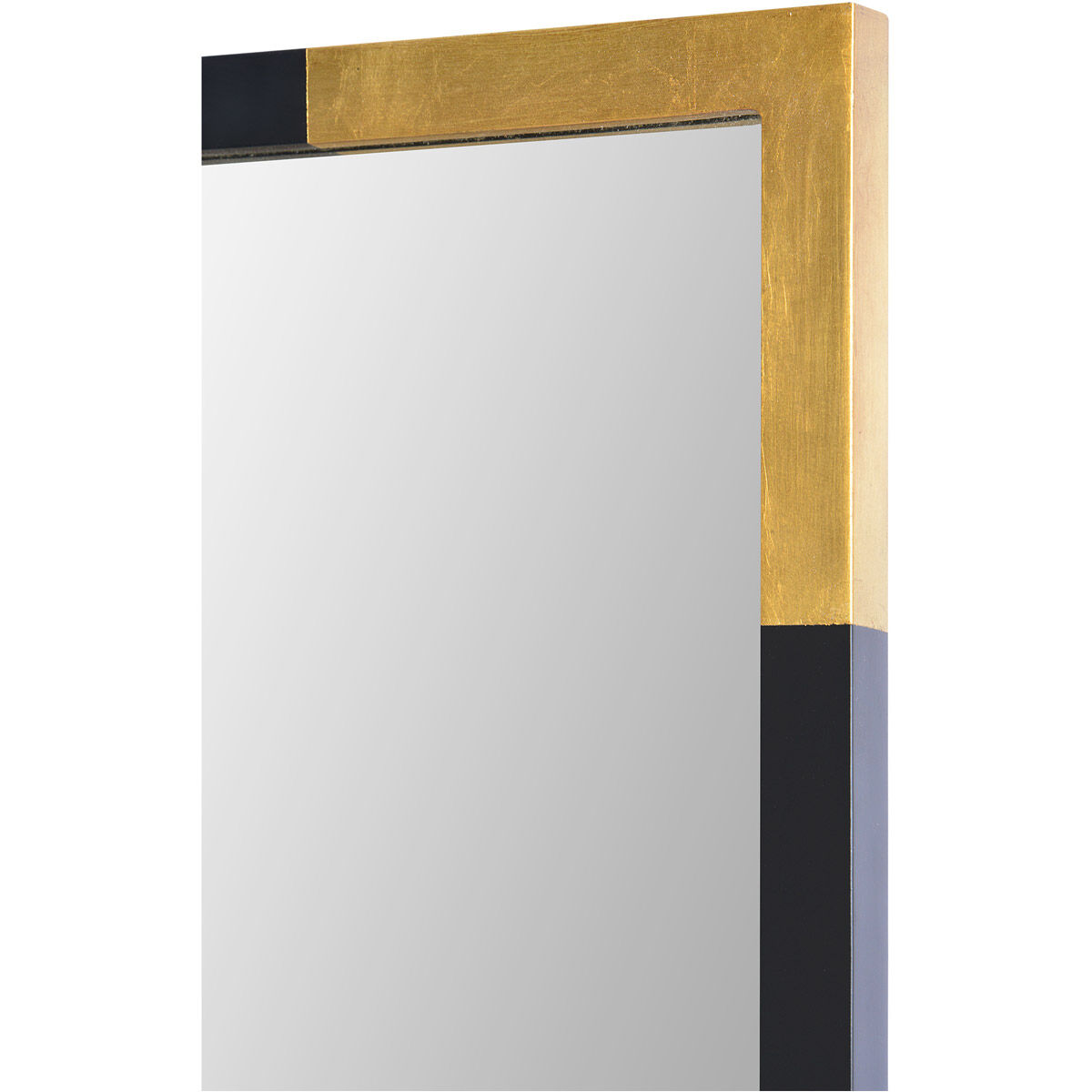 Osmond 60 X 30 inch Gold and Black Wall Mirror