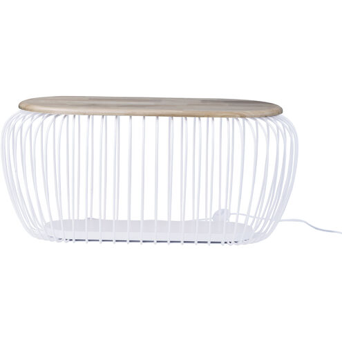 Cage White and Navaho White Bench 