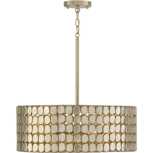 Eliana 4 Light 21.75 inch Champagne Brass Pendant Ceiling Light
