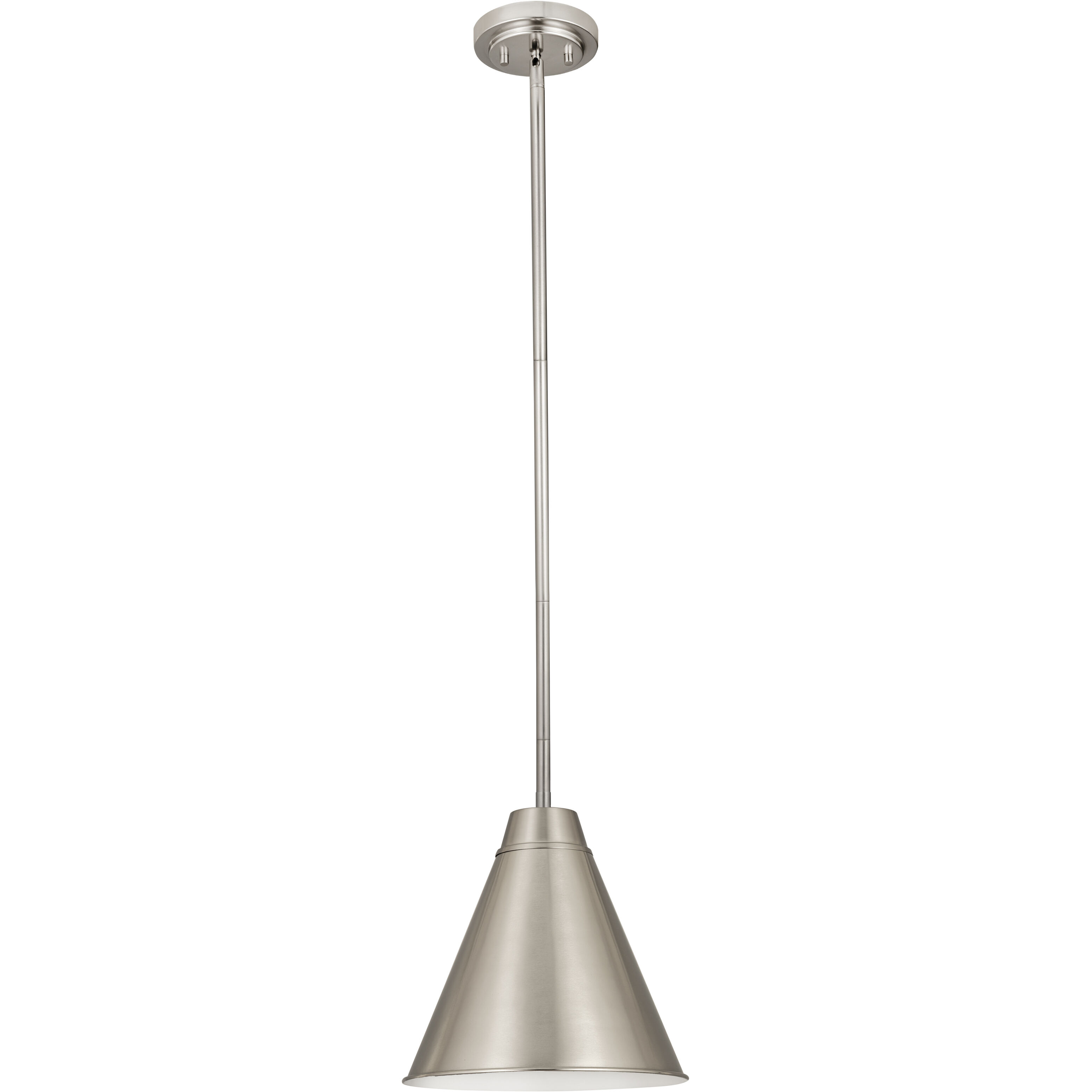 Eaton 1 Light 12 inch Brushed Nickel Pendant Ceiling Light