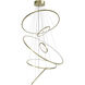 Aria LED 48 inch Polished Brass Multi Port Pendant Ceiling Light