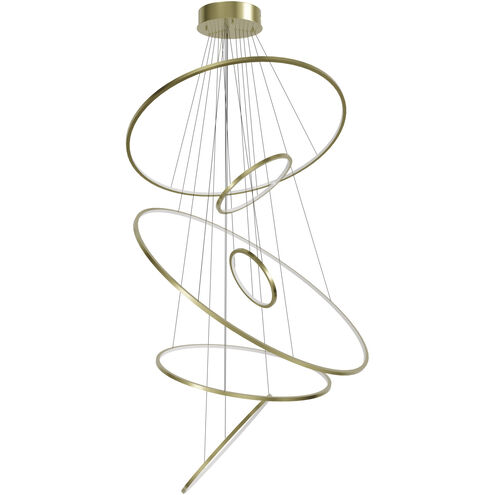 Aria LED 48 inch Polished Brass Multi Port Pendant Ceiling Light