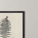 Modern Ferns Neutral and Black and Beige Framed Art