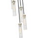 Beau 5 Light 12 inch Brushed Nickel Chandelier Ceiling Light