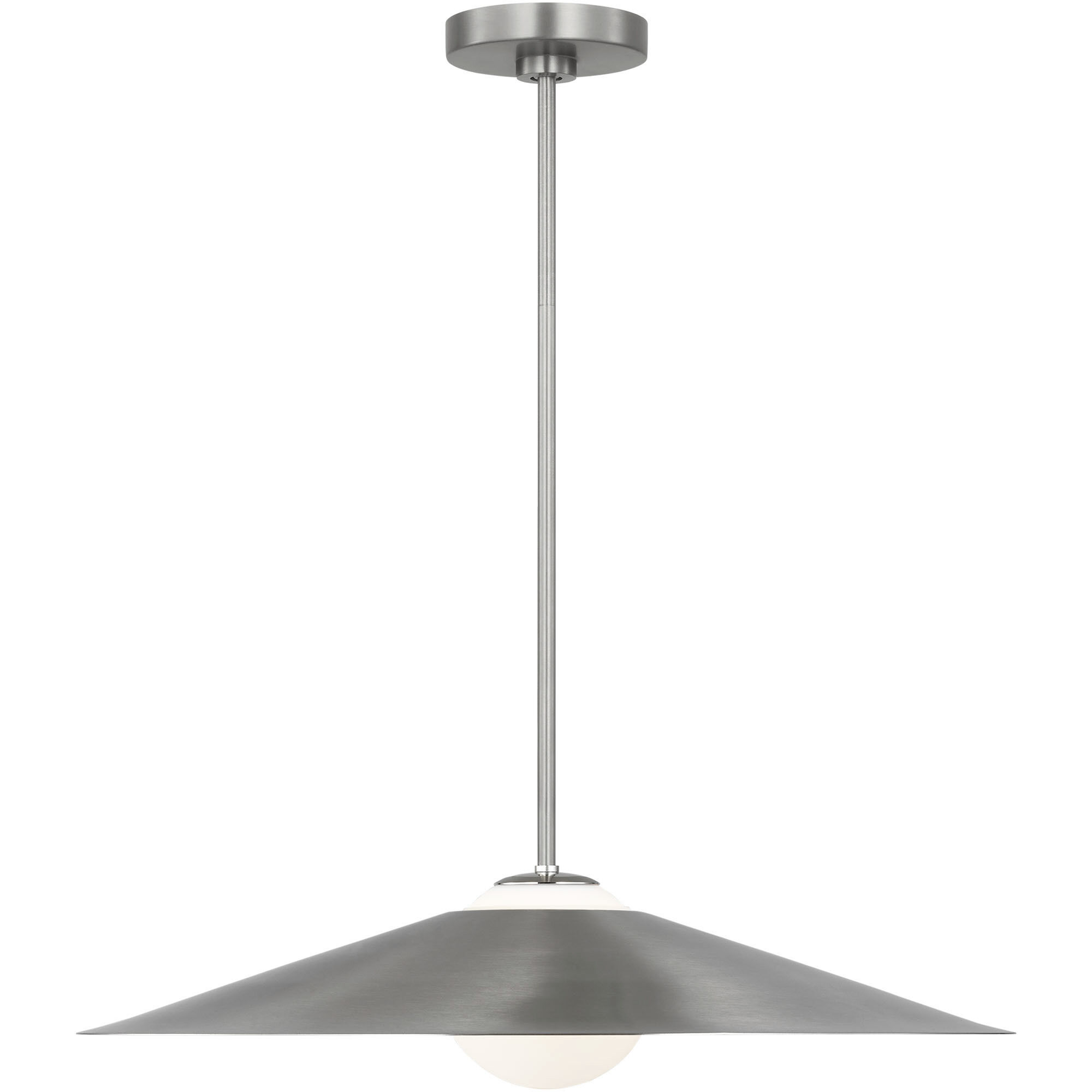 Drew & Jonathan Astra 1 Light 24 inch Brushed Nickel Pendant Ceiling Light, Medium