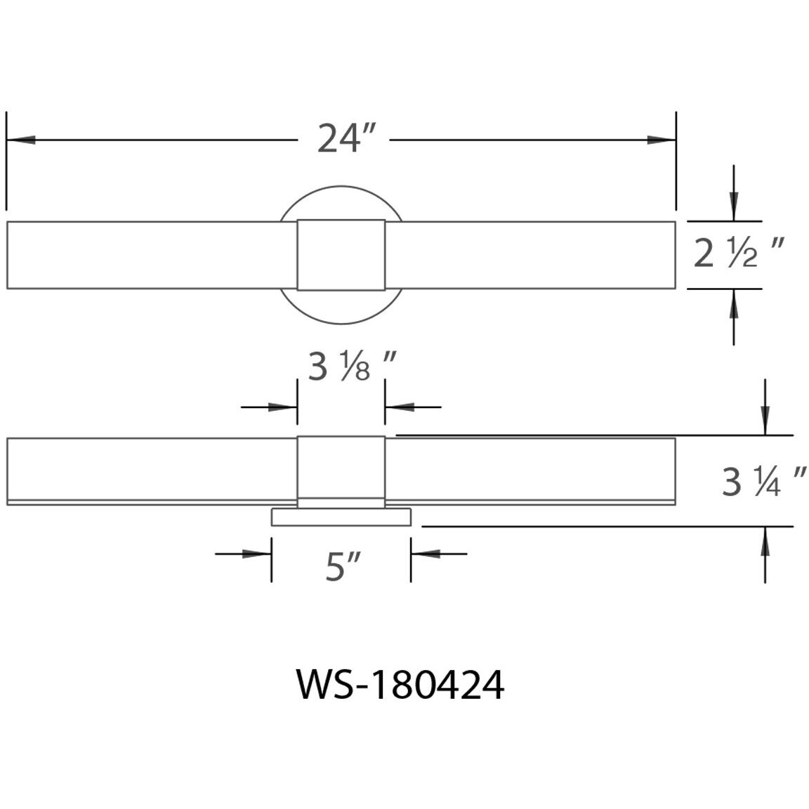 Turbo Indoor Wall Lighting in 3500K, Chrome, WAC Limited