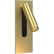 Fuse 4.02 inch Matte Gold Interior Reading Light Wall Light