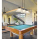 Bronte 3 Light 52.75 inch Matte Black and Rubbed Brass Billiard Light Ceiling Light in White Linen Glass
