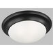 Nash 3 Light 16.75 inch Midnight Black Flush Mount Ceiling Light