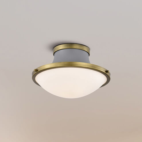 Lafayette 1 Light 14 inch Matte Gray Flush Mount Ceiling Light