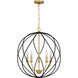 Bryn 5 Light 24 inch Aged Brass Pendant Ceiling Light