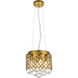 Tully 4 Light 10 inch Brass Pendant Ceiling Light