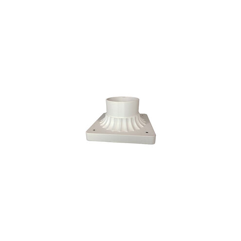 Canby 3 inch White Outdoor Post Base Mount
