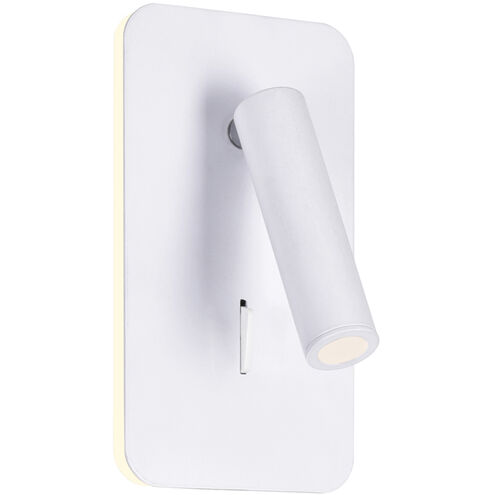 Private I LED 6 inch Matte White Wall Sconce Wall Light