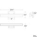 Minx LED 20.5 inch Brushed Nickel Bath Vanity & Wall Light in 21in.