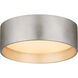Shaw LED 5.25 inch Burnished Silver Leaf Solitaire Flush Mount Ceiling Light