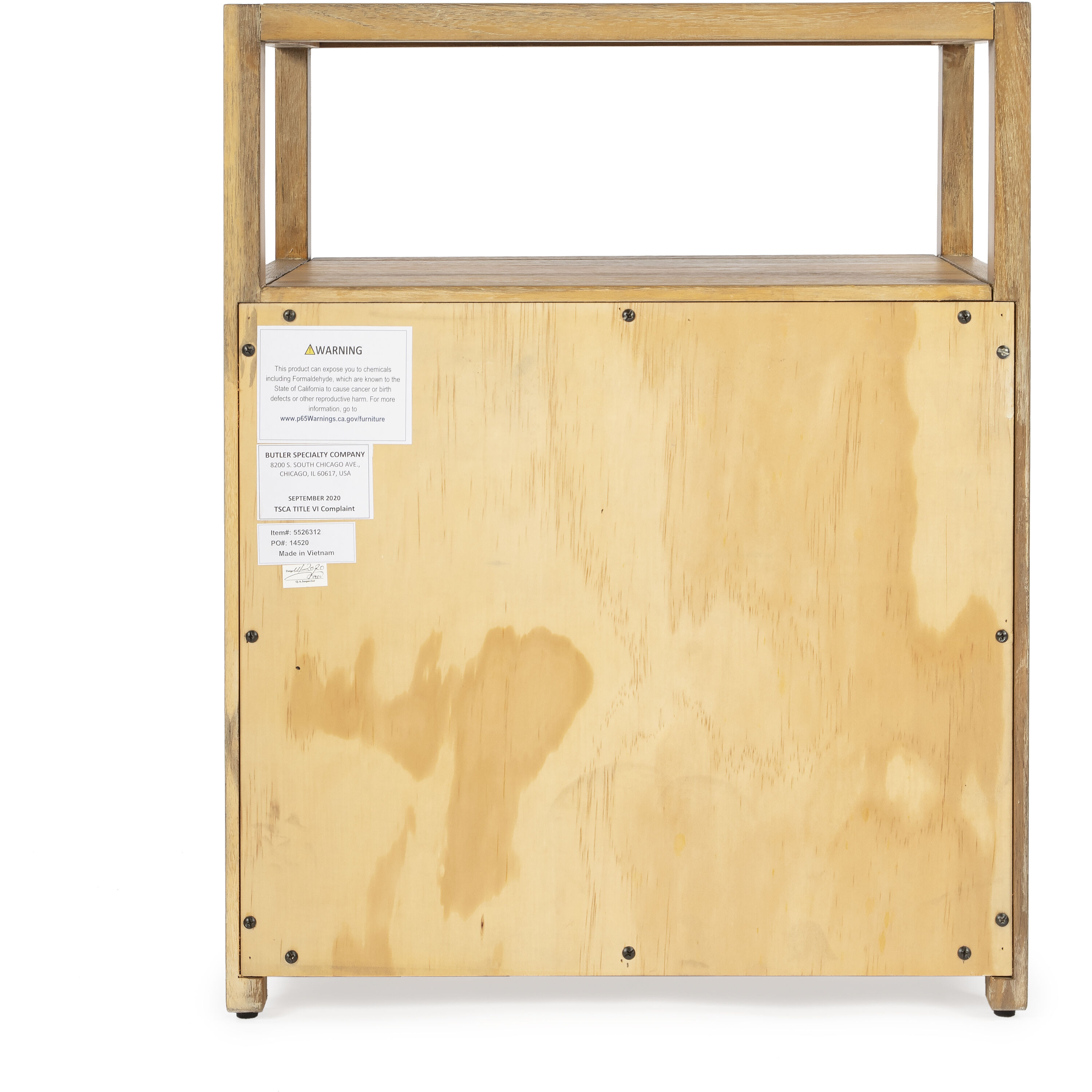 Lark Natural Wood Nightstand in Light Brown