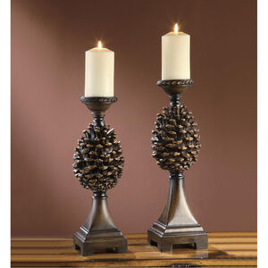 Pine Bluff 19 inch Candleholders, Set of 2