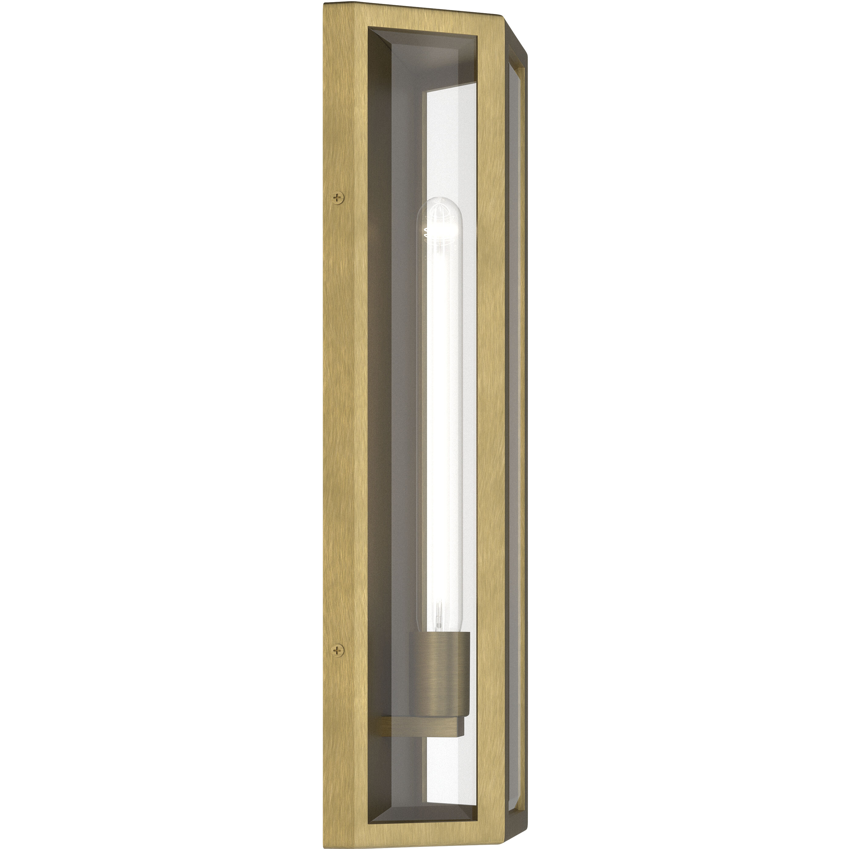 Berens 1 Light 20 inch Natural Brass Outdoor Wall Light