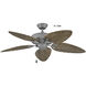 Leaf Blade Driftwood 11 inch Set of 5 Fan Blades, 52 inch