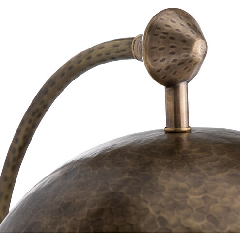 Etna 19 inch Textured Brass / Specked White Marble Table Lamp Portable Light