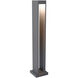 Sean Lavin Syntra 120 28.9 watt Charcoal Outdoor Bollard in LED 80 CRI 3000K, In-Line Fuse, Integrated LED