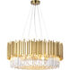 Canada 12 Light 28 inch Gold Chandelier Ceiling Light