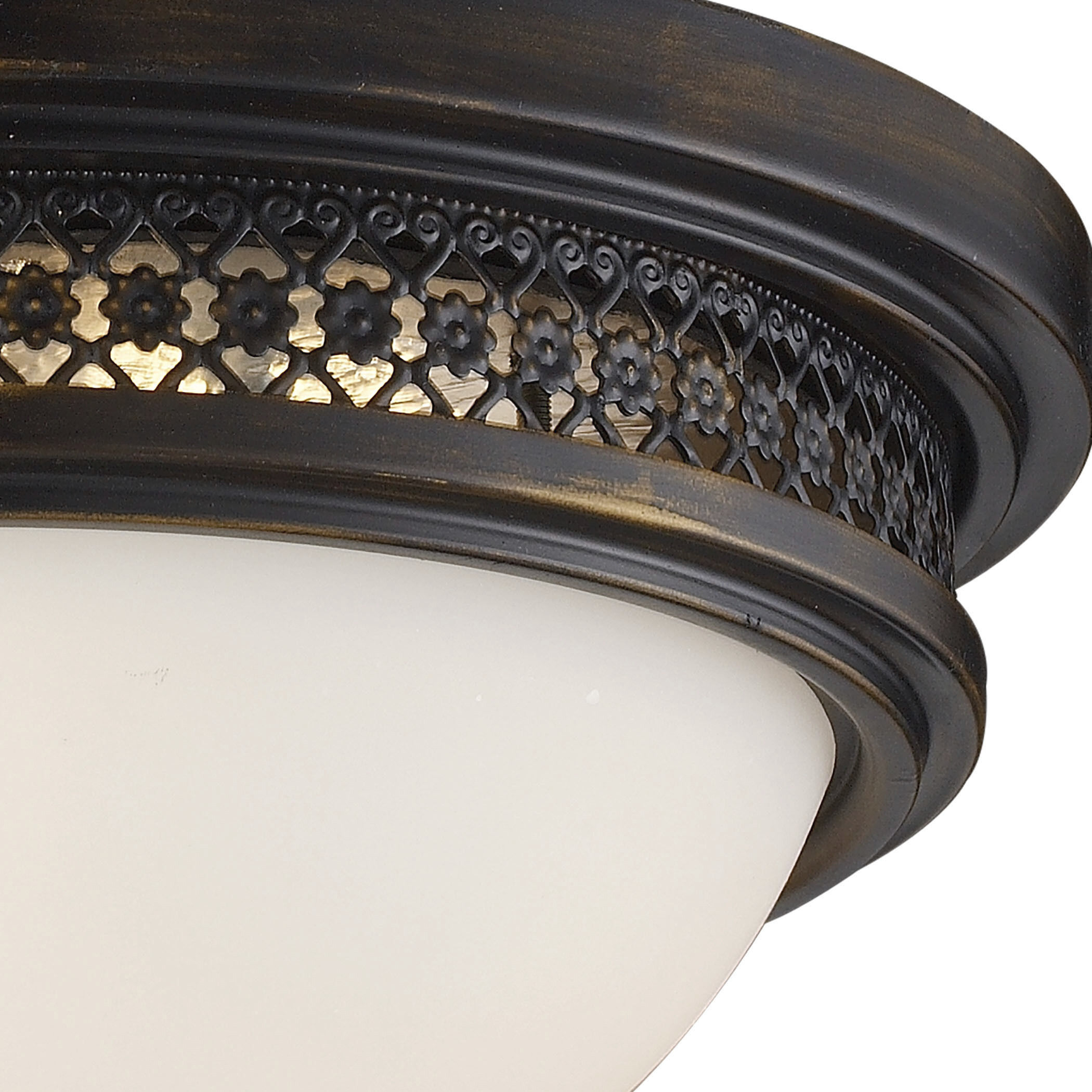 Georgia 2 Light 13 inch Golden Bronze Flush Mount Ceiling Light