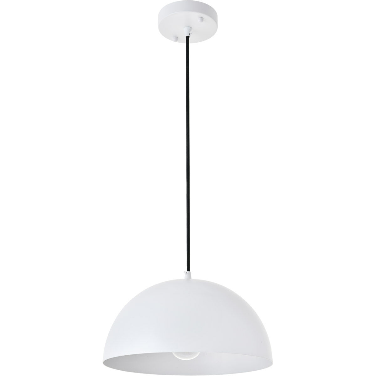 Forte 1 Light 12 inch White Pendant Ceiling Light