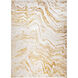 Sibel 90 X 63 inch Gold Rug in 5 x 7