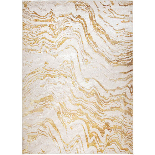 Sibel 90 X 63 inch Gold Rug in 5 x 7