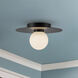 Elixir LED 9.88 inch Black Flush Mount Ceiling Light