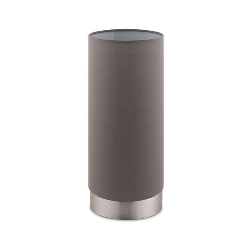 Pasteri 10.13 inch 60 watt Matte Nickel Table Lamp Portable Light