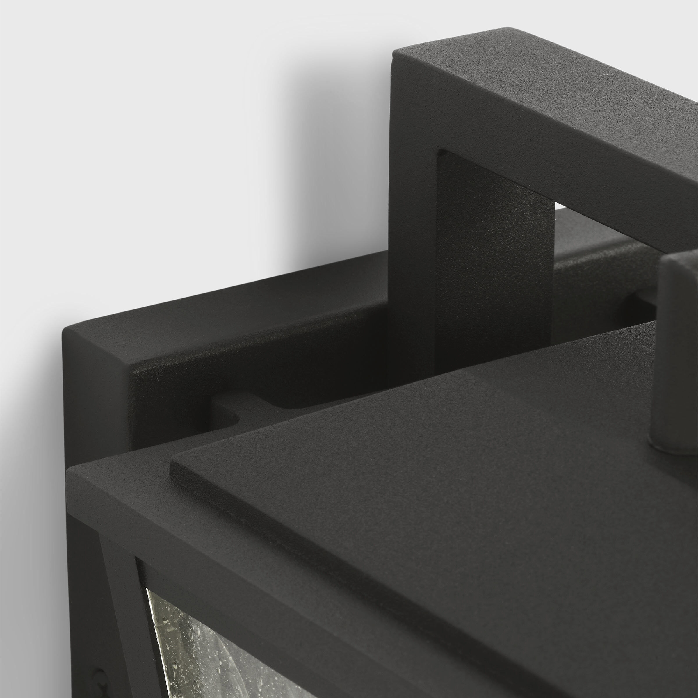 Drew & Jonathan Kennewick 1 Light 10 inch Textured Black Outdoor Wall Lantern, Small