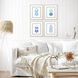 Waterside Collection Blue Framed Art