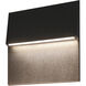 Dawn LED 9 inch Matte Black Wall Sconce Wall Light