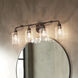 Gunnison 4 Light 33.75 inch Black Bath Vanity Light Wall Light