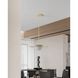 Solstice LED 22 inch Polished Brass Convertible Pendant Ceiling Light
