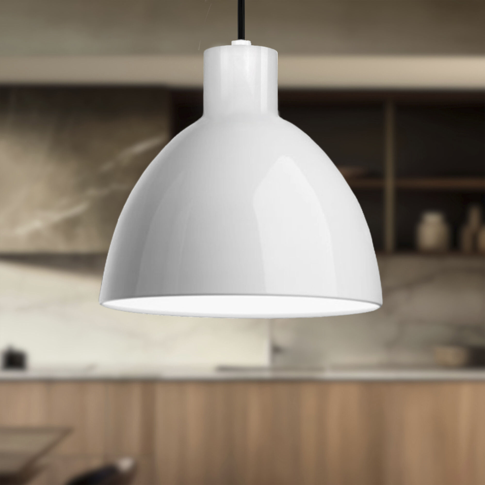 Chroma Pendant Ceiling Light in White