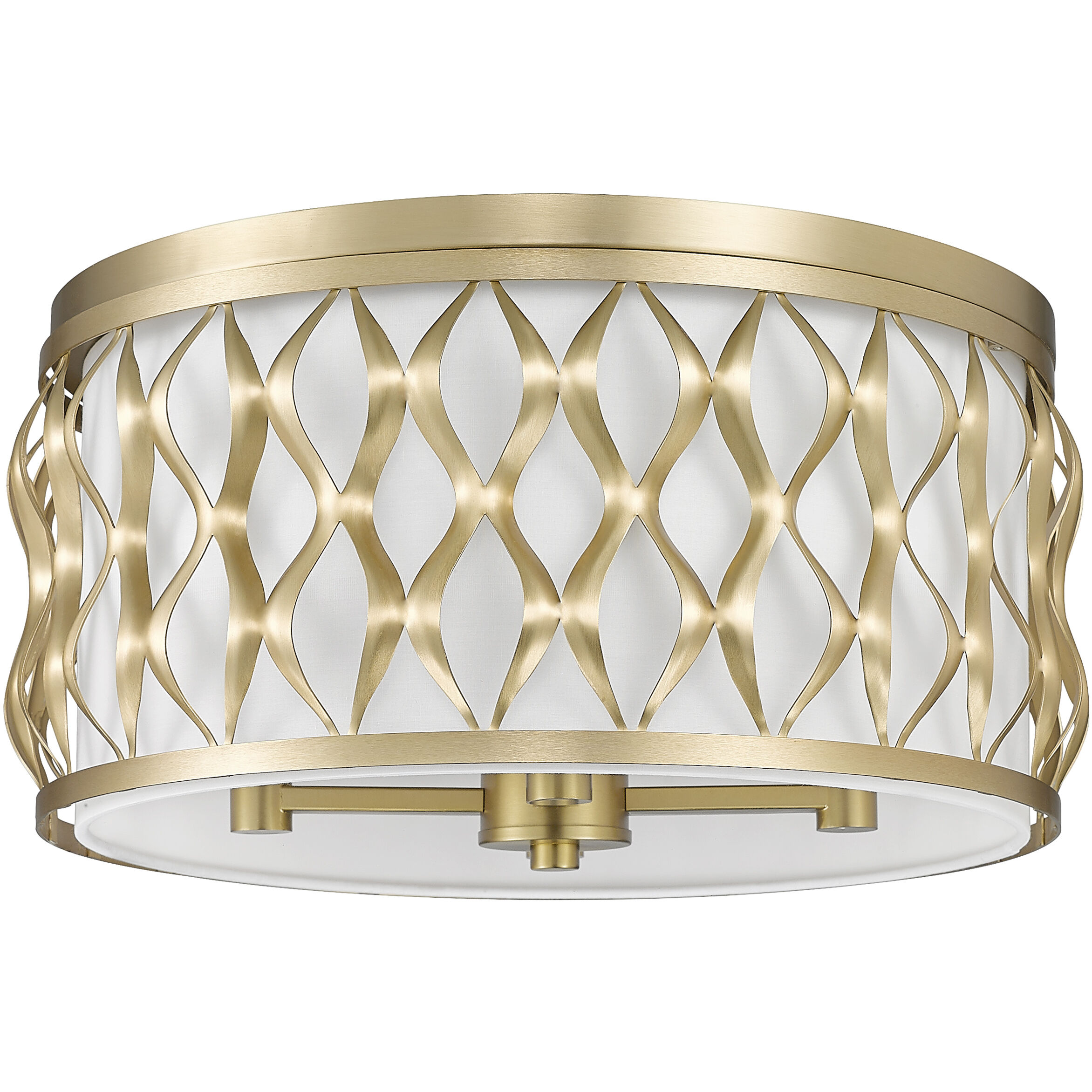 Harden 4 Light 16.25 inch Modern Gold Flush mount Ceiling Light