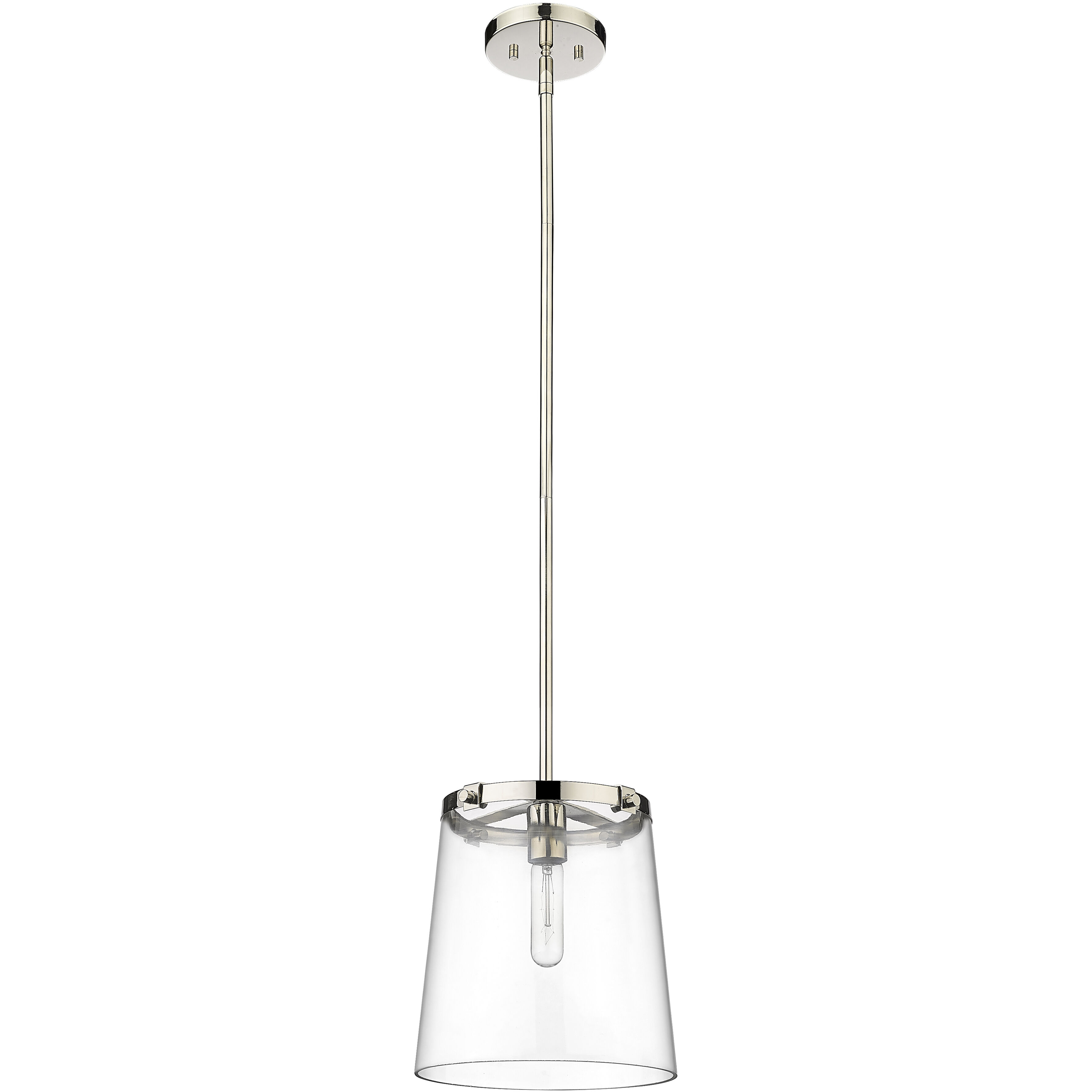Callista 1 Light 10 inch Polished Nickel Pendant Ceiling Light