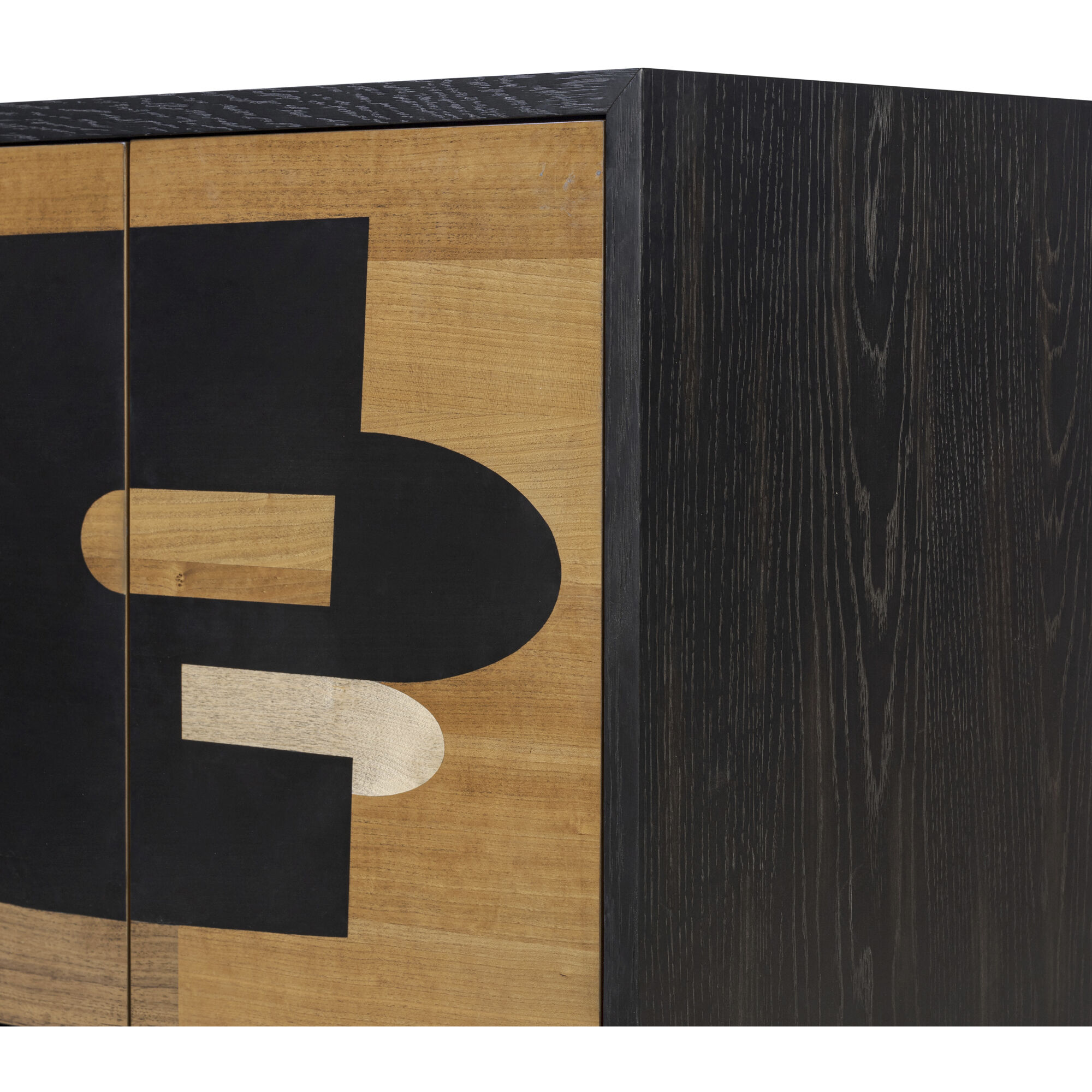 Parker 48 inch Black/Walnut/White Ashe/Cherry/Black Oak Credenza