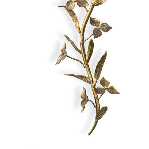 Southern Living Trillium 2 Light 12 inch Antique Gold Leaf Wall Sconce Wall Light