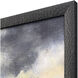 Tumultuous Sombre Blue and Beige and Gray Framed Art